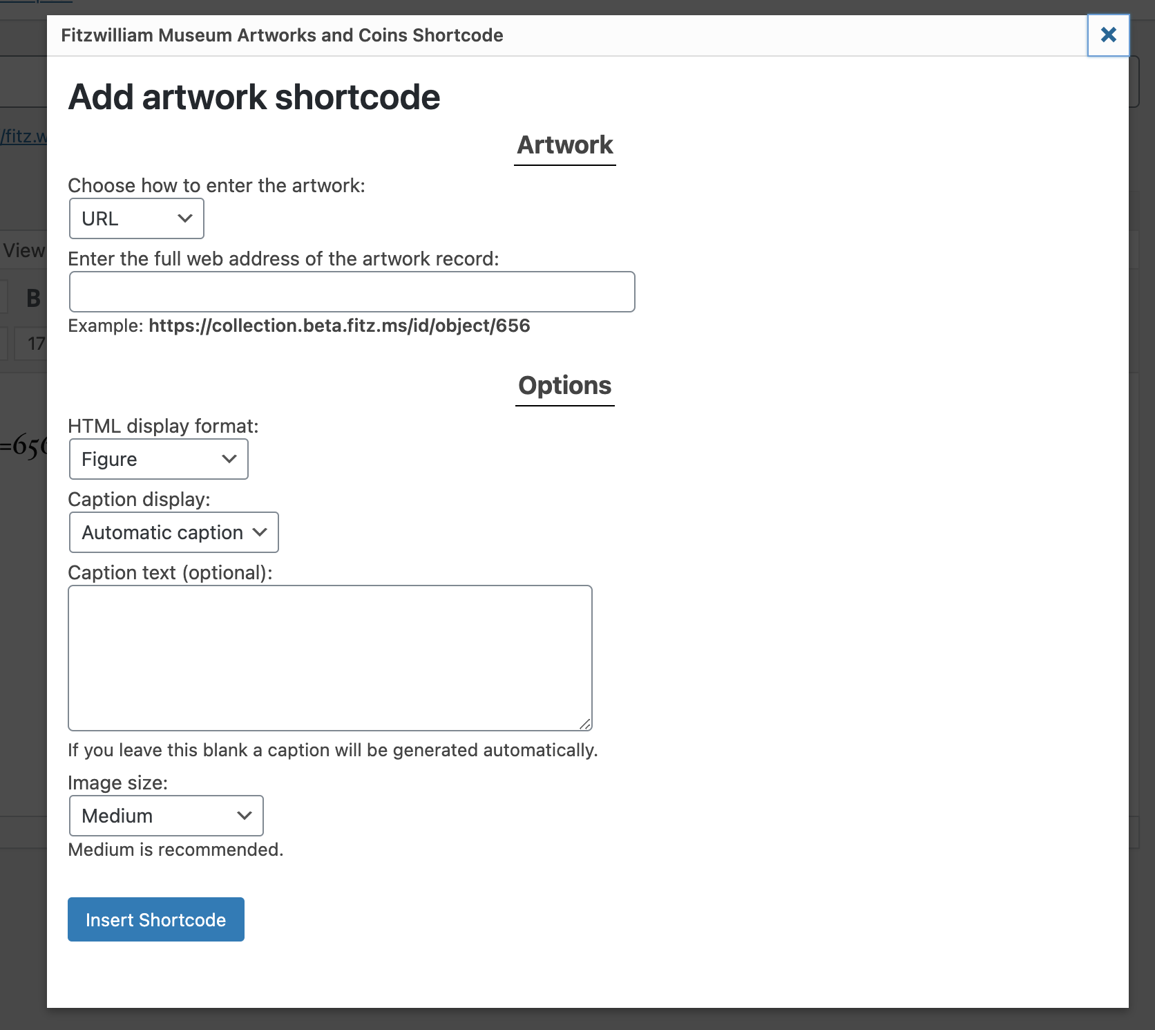 A screenshot of the plugin